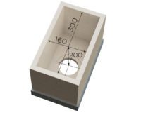 K300-160 столешница кварцевый камень